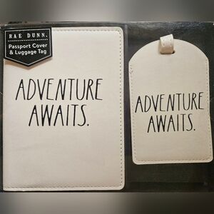 RAE DUNN --> Passport cover and luggage tag combo